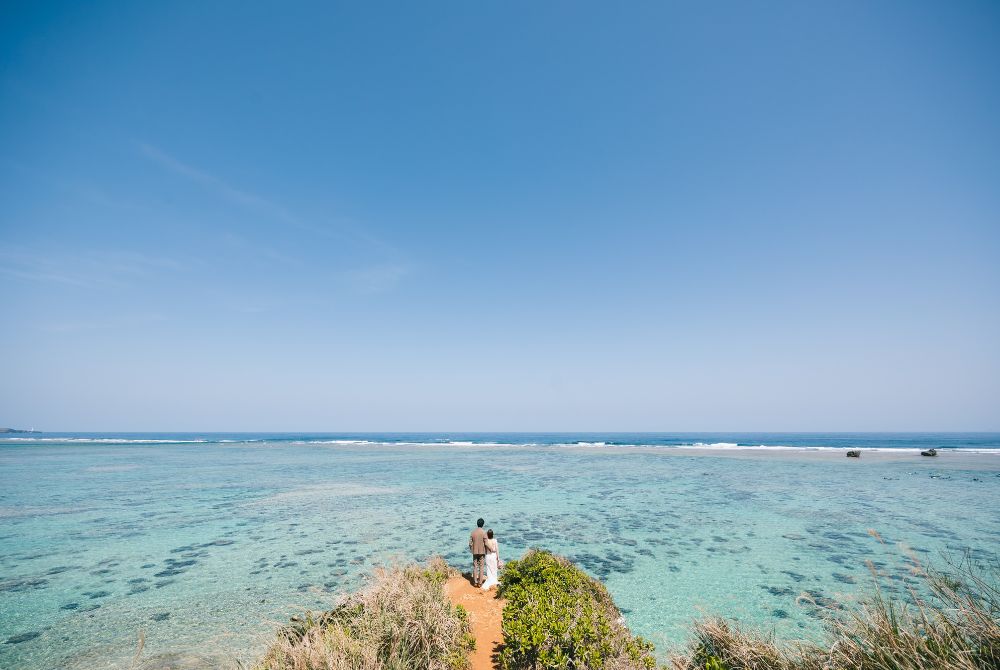 ザネー浜でのウェディング撮影